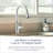 Brantford Smart Touchless  Single Handle Kitchen Faucet with Power Boost and Power Clean and with Accessories-48216328