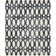 Amekia Hand Tufted Wool/Cotton Geometric Rug in Graphite/Ivory