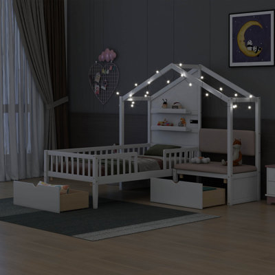 Kaleem Twin 2 Drawer House Beds by Red Barrel Studio®