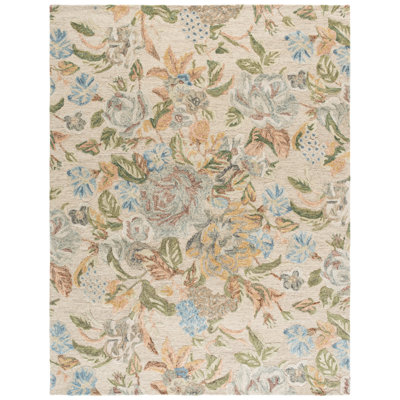 Jardin Hand Tufted Wool;Cotton Floral Indoor Rug