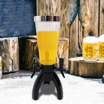 Beer Tower 3L/100oz - Beverage Dispenser with Spigot & Ice Tube, Margarita  Tower