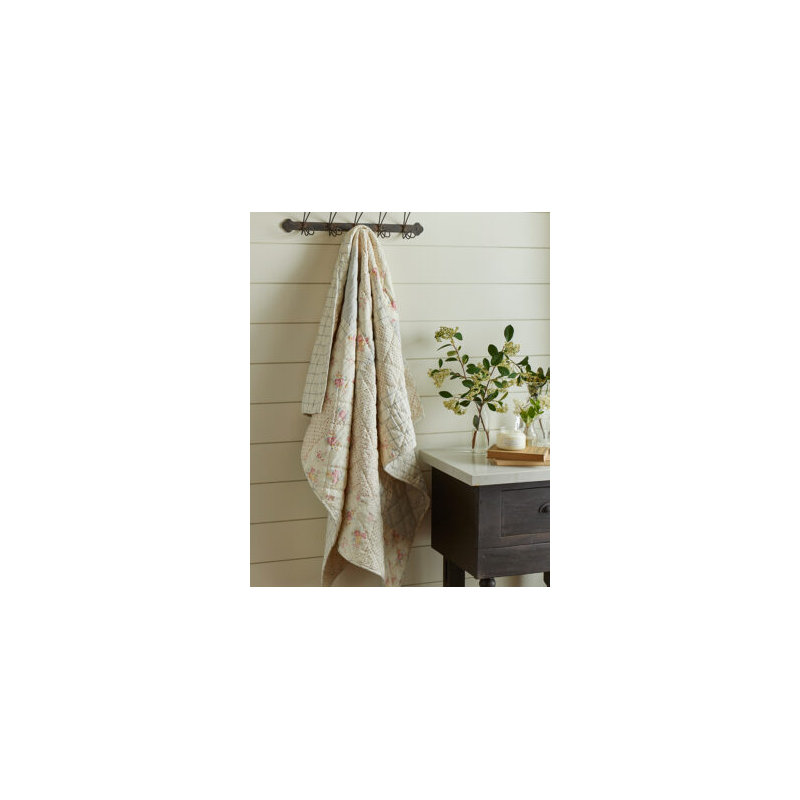 Clovelly Block Party Patchwork Cotton Quilt, Queen Quilt
