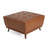 Cutts Tufted Ottoman With Rubberwood Legs