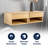 Ettore 15.7" Modern Matte Light Oak Floating Nightstand, Wall-Mounted Bedside Table with 1-Drawer and Open Cubby Storage Space for Bedroom-2065711868