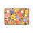 Orange Multicolor Floral Entry Mat Welcome, 20"x 32", Outdoor Patio Decoration
