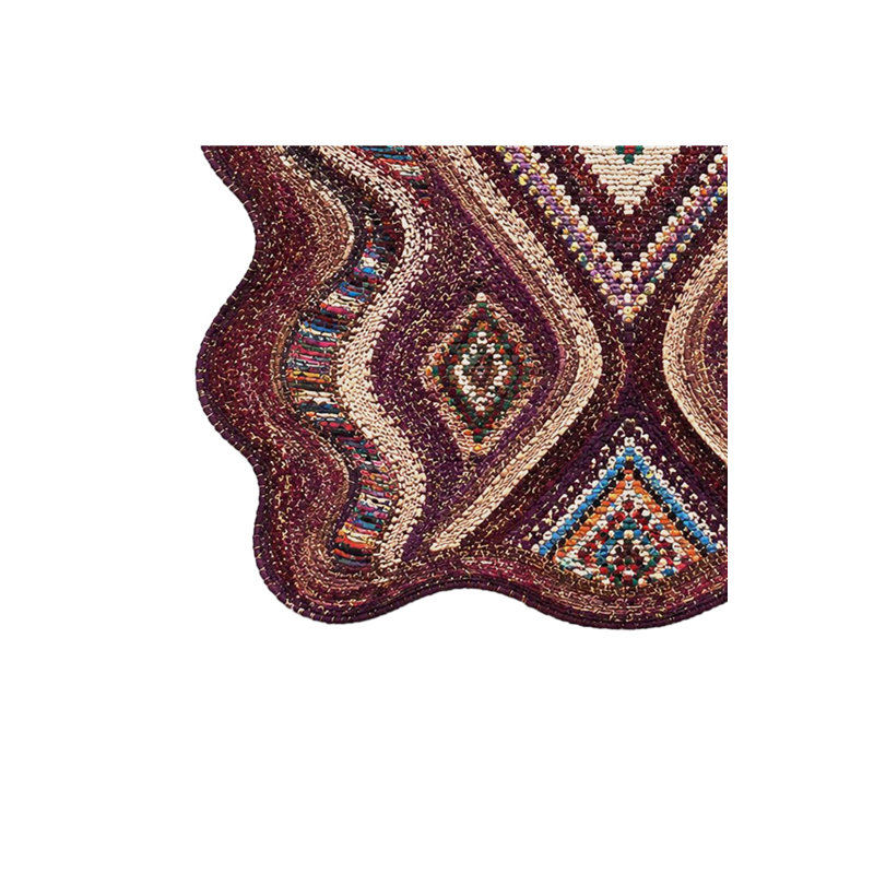 Tapis tissé à motif nautique Mosso, 4'11" x 7'7"