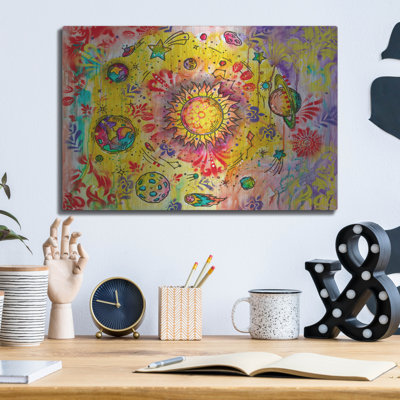 Bungalow Rose «Rotation Around The Sun» par Dean Russo, art mural en métal