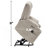 Power Lift Recliner Chair With Massage And Heat For Elderly, Overstuffed Wide Recliners, Heavy Duty Motion Mechanism With USB And Type C Ports, 2 Steel Cup Holders-568286384