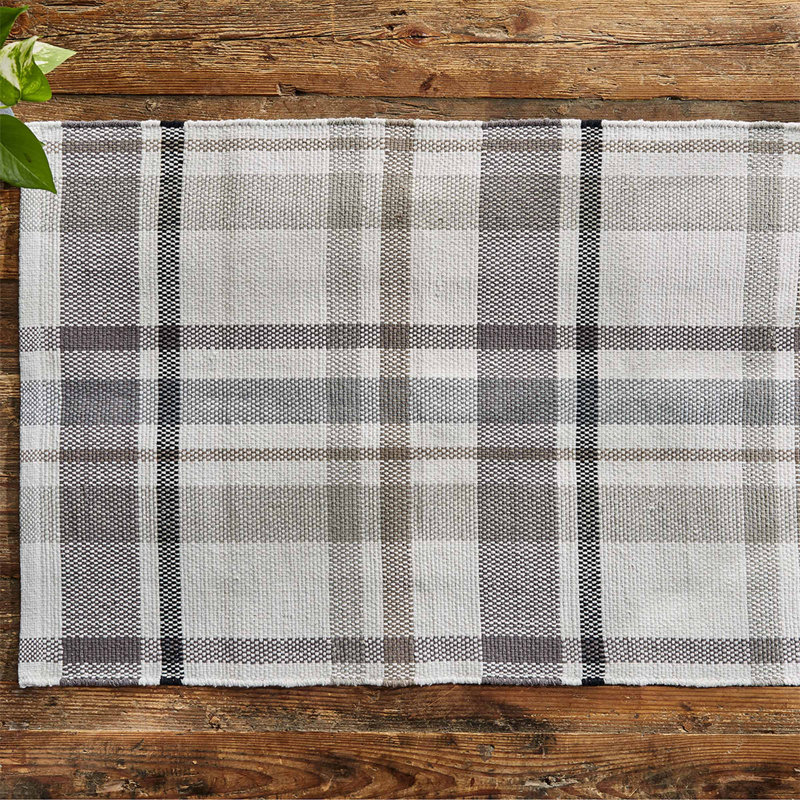 Tapis gris Gracie Oaks Mason, Tapis de couloir 2 pi x 6 pi