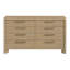 Commode 8 tiroirs brun clair