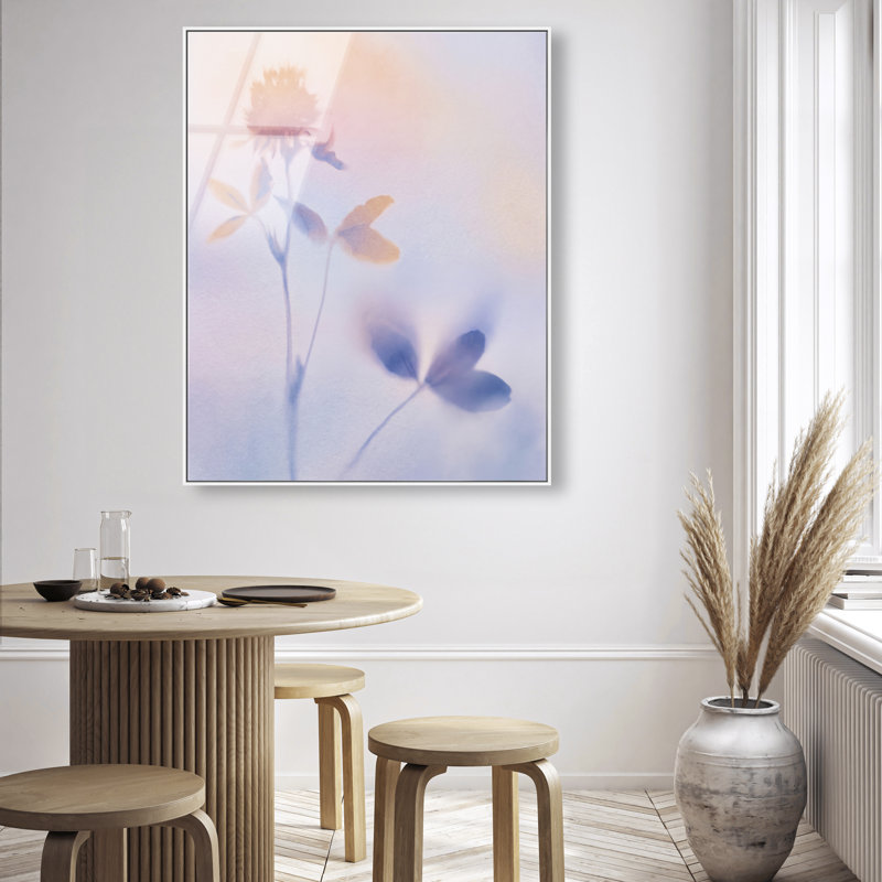 Lavender Shadows II Print by Oliver Gal, 37"H x 46"W, White Floater Frame