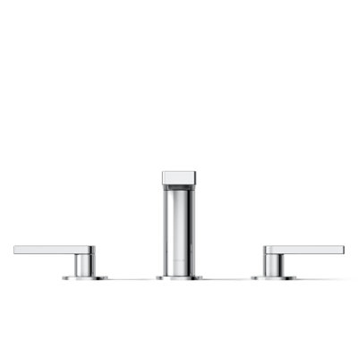 Composed Widespread Bathroom Faucet with Drain Assembly