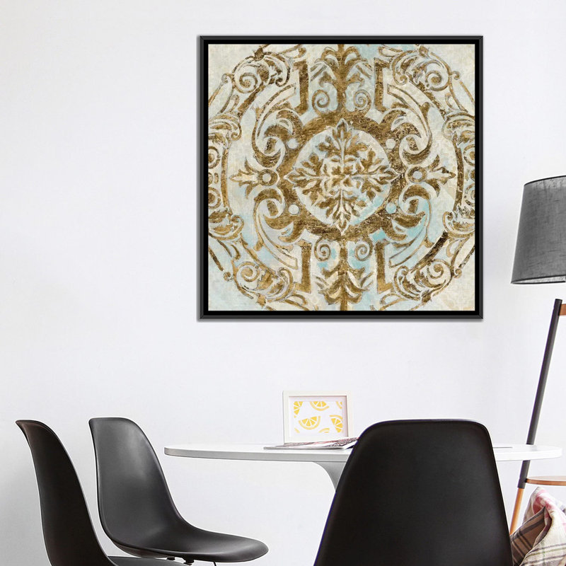 «Boho Medallion II» par Tava Studios - Estampe numérique sur toile tendue avec châssis, H 18 po x l 18 po x P 1,5 po
