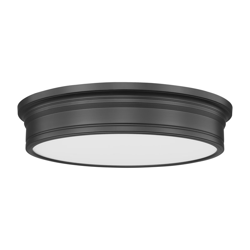 Plafonnier encastré 1 lumière noir mat Mafalda, Noir mat