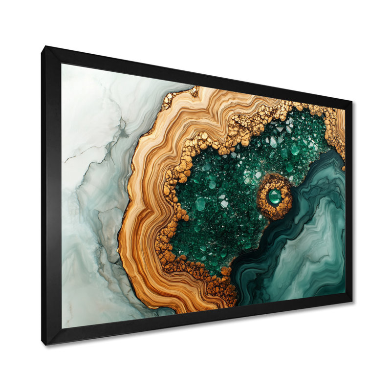 Schwab - Landscapes Wall Art, Single Picture Framed Print, 30" H x 40" W, Black