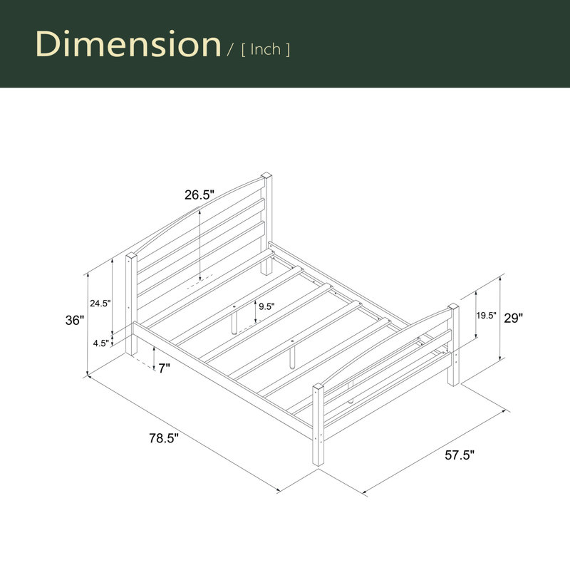 Lit plateforme Wood