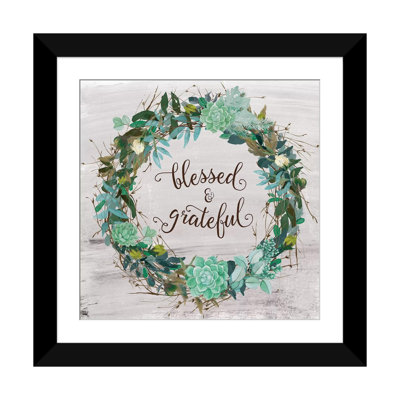 «Blessed & Grateful», impression sur toile