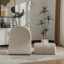 Fauteuil rembourré moderne avec repose-pieds avec rangement-1062499335