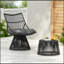 Chaise et table d'appoint