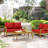 3-Piece Outdoor 5" Replacement Cushion Set Seat/Back Cushion，Only cushions-1072927081