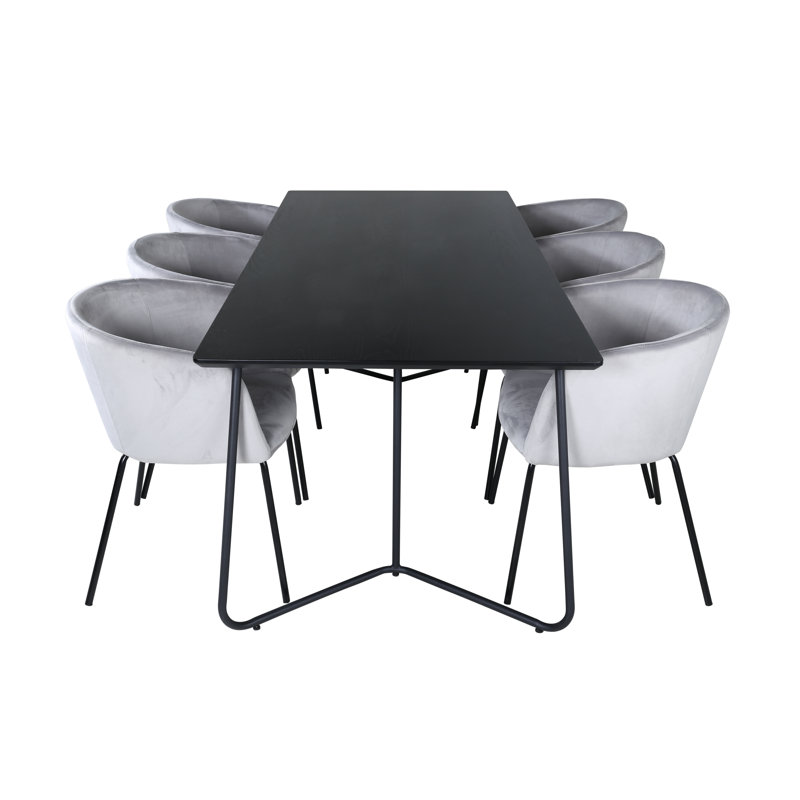 Hofmann 6 - Person Dining Set, Grey