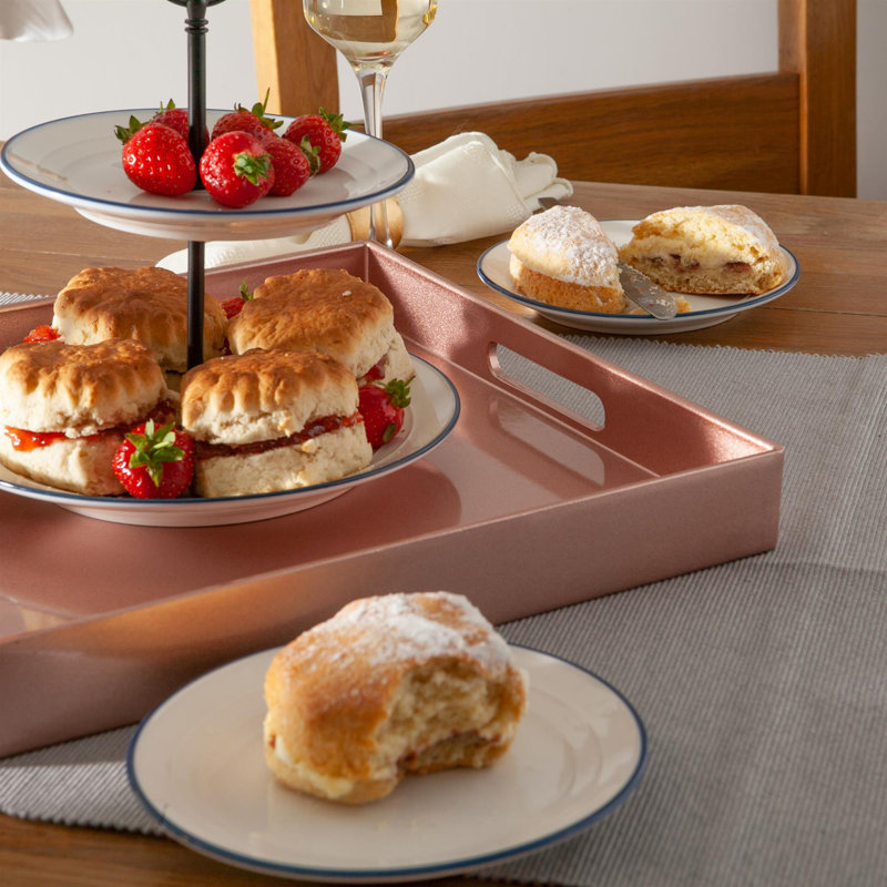 Argon Tableware Melamine Tray, Rose Gold