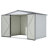 8 X 6 Ft Outdoor Storage Shed, All Weather Metal Sheds With  2 Lockable Doors, Tool Shed For Garden, Backyard, Lawn