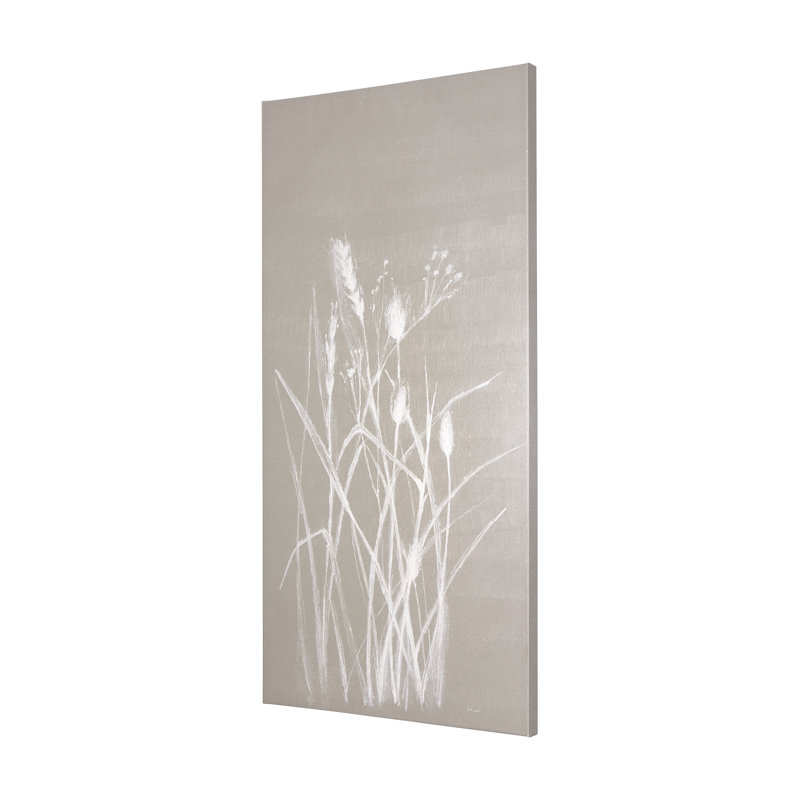 Toile texturée embellie à la main «Growing Long The River III», H 60 po x l 30 po x P 1,5 po