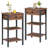 Table de chevet 1 tiroir en acier brun-86787626