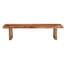 Banc de salle à manger en bois massif brun de 75 pouces Gracie Mills-133229649