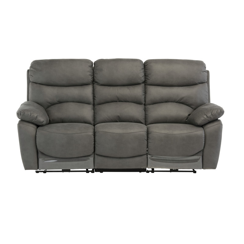 Pickell 204cm Wide Standard Recliner, Grey