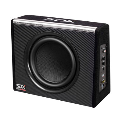 SDX Audio - 600W 10” Compact Active Sub System - Black