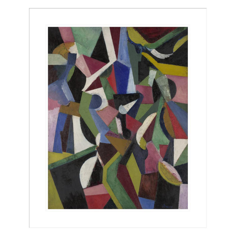 «Composition I» par Patrick Henry Bruce - Impression giclée encadrée, H 28,64 po x l 23,5 po