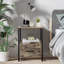 Bedside Table with 1 Drawers, Modern End Side Table with Storage Shelves, Metal Frame Nightstand for Bedroom, Living Room-514854280