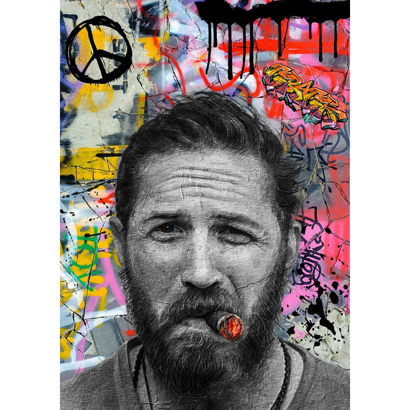 Tom Hardy - No Frame Print, Metal, 39.4cm H x 29.5cm W