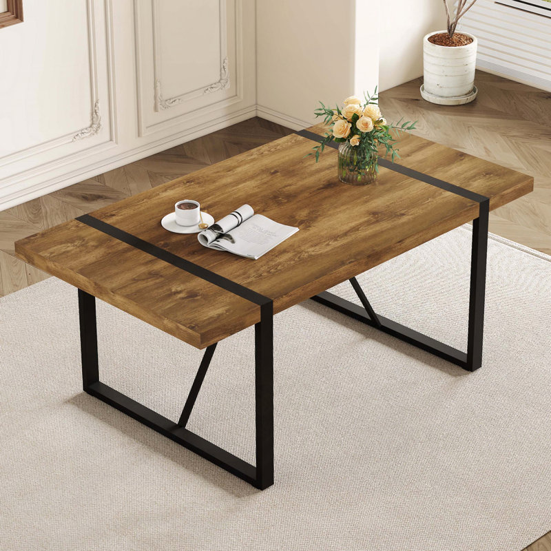 Table de salle à manger 55,1 po Rustic Industrial