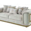 Ensemble de salon 2 pièces Dunning Crème-450793119