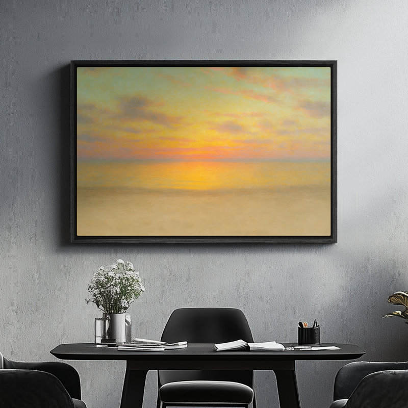 Art mural sur toile encadrée, H 16 po x l 24 po, Black