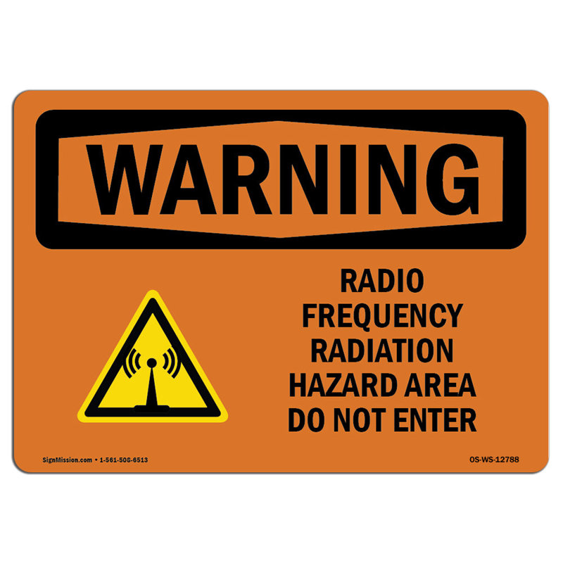 Panneau radiofréquences en aluminium 12 x 18, H 12 po x l 18 po x P 0,1 po