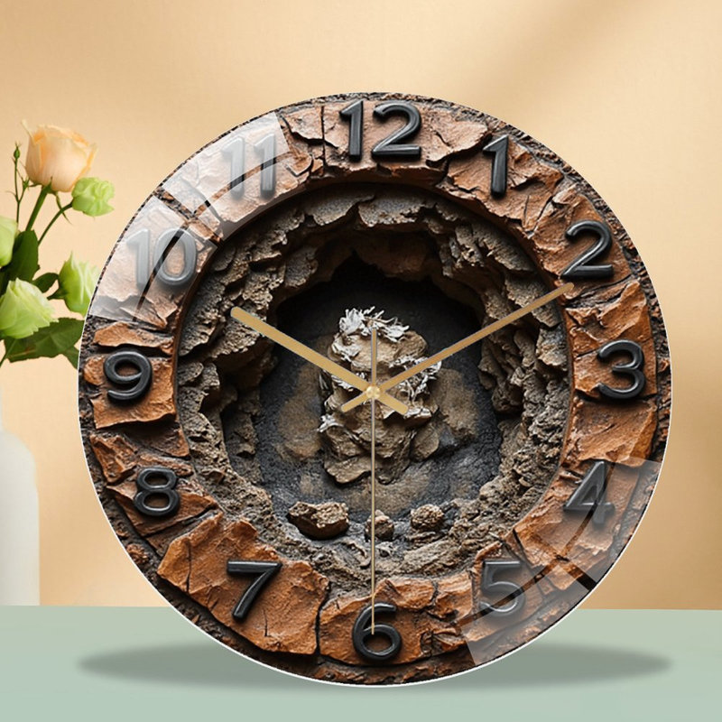 Horloge murale en pierre 12 po