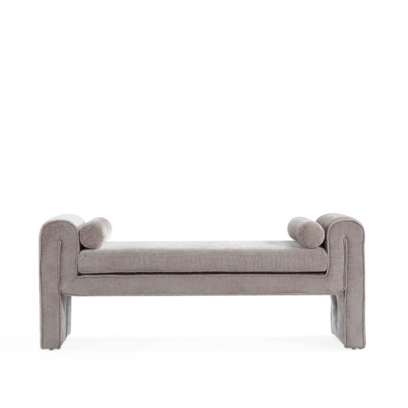 Modern Chenille 59" Bench