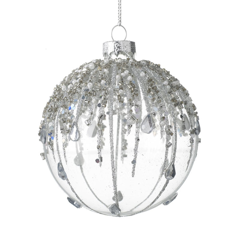8cm Glass Bauble