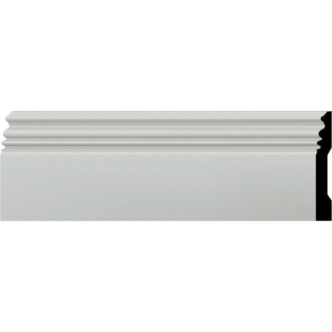 5"H x 3/4"P x 94 1/2"L Classic Baseboard Moulding Ekena Millwork