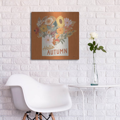 Art mural luxueux «Autumn Meadow 4» par Laura Marshall