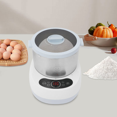 Machine à pâte électrique avec fonction ferment - bleu et blanc 12 po (P) * 9,8 po (l) * 10 po (H)
