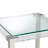 State Glass Top End Table