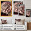 «Pink Vintage Glam Flower», art mural sur toile florale-87348430-87348431
