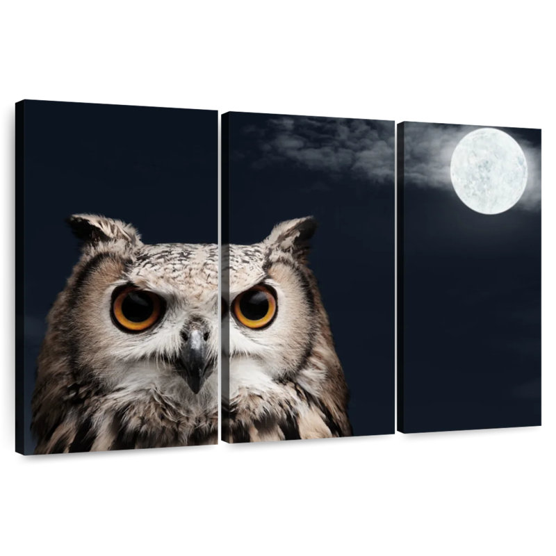 Brampt African Eagle Owl, 36" H x 57" W