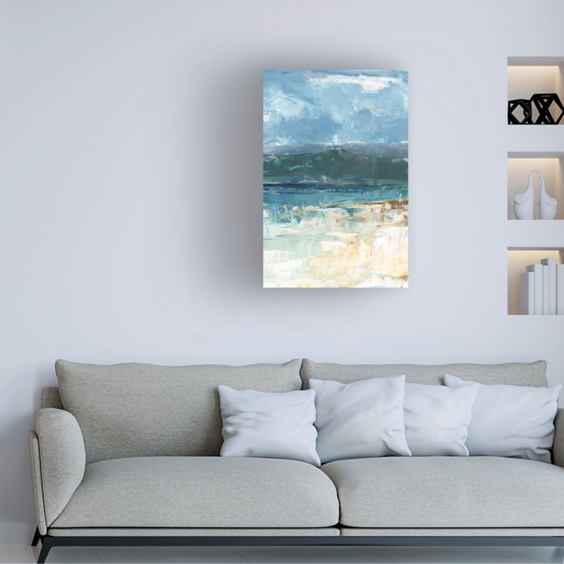 «Ethan Harper Cool Blue Horizon I», art sur toile, H 19 po x l 12 po x P 2 po