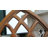 Farmhouse Arched Window Frame Wall Decor 20 X 32 Inches, Hanging Burning Finish Cathedral Wooden Window Frame, Handmade Rustic Faux Window Pane